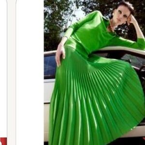 COS Beautiful Green Pleated Skirt Brand new
